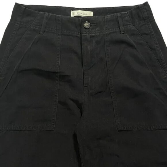 NEW Everlane The Utility Pant in Buttersoft Womens 4 Black Tencel Barrel Leg - Picture 6 of 12